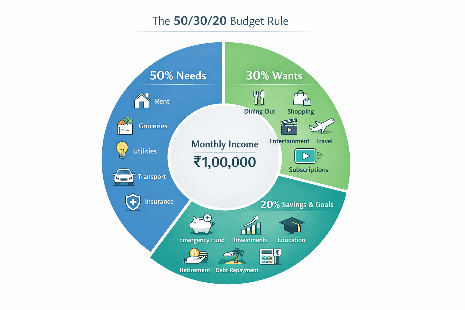 The 50-30-20 budgeting rule