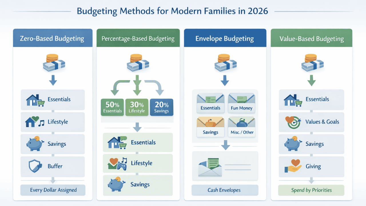 Budgeting methods infographic
