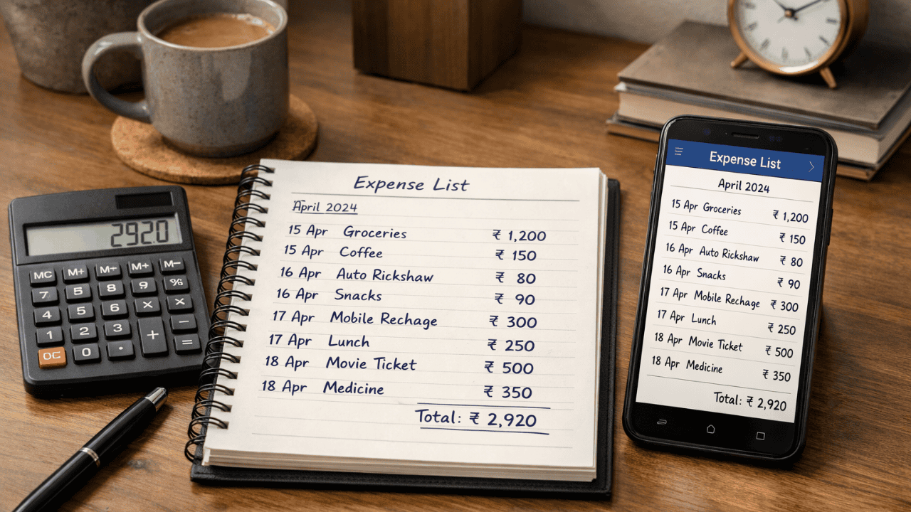 How to track daily expenses infographic