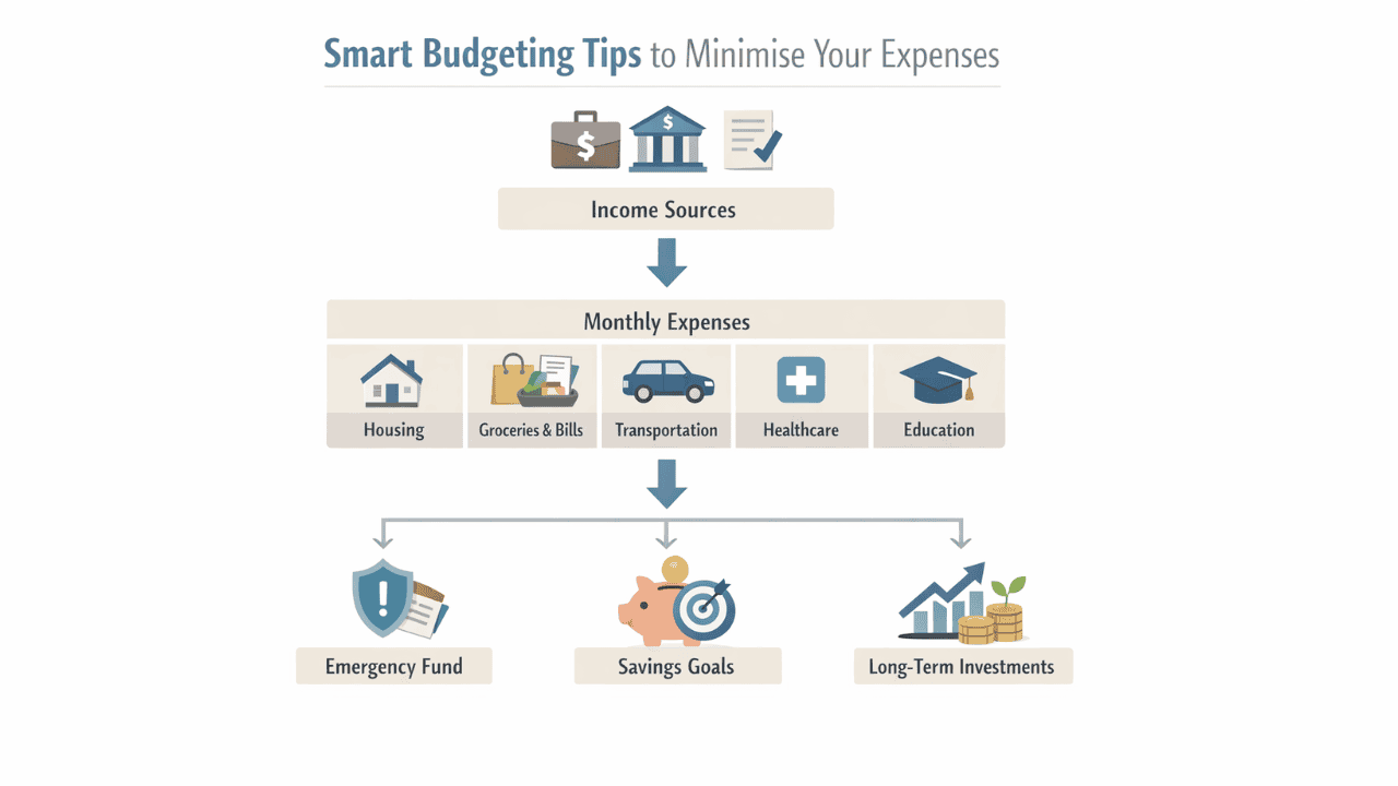 smart budgeting tips infographic