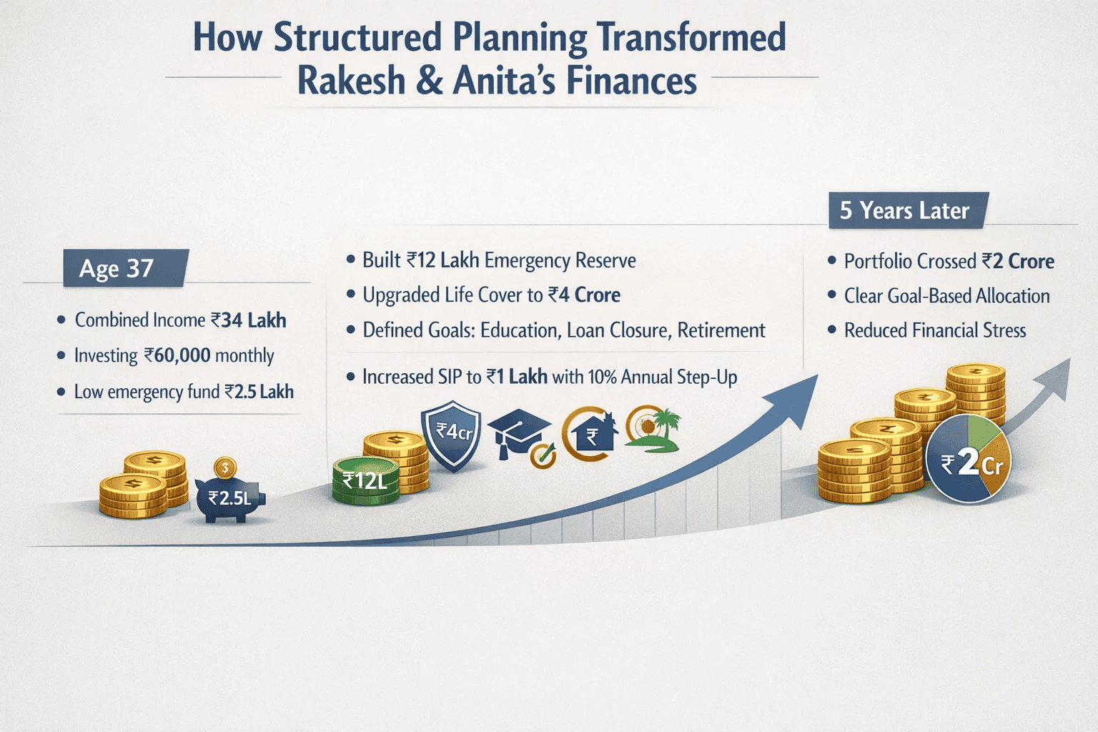 family financial planning example infographic