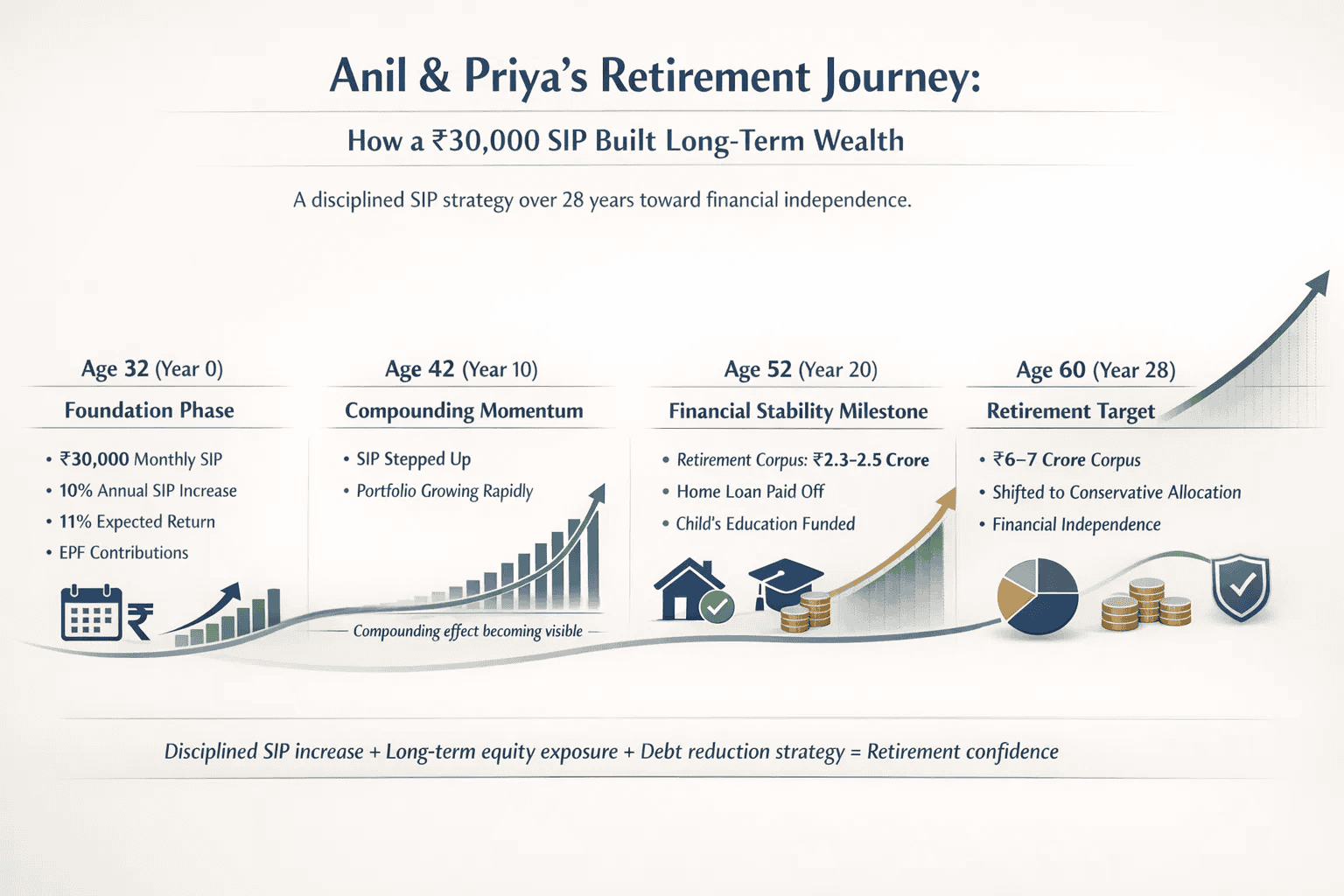 retirement planning in india infographic