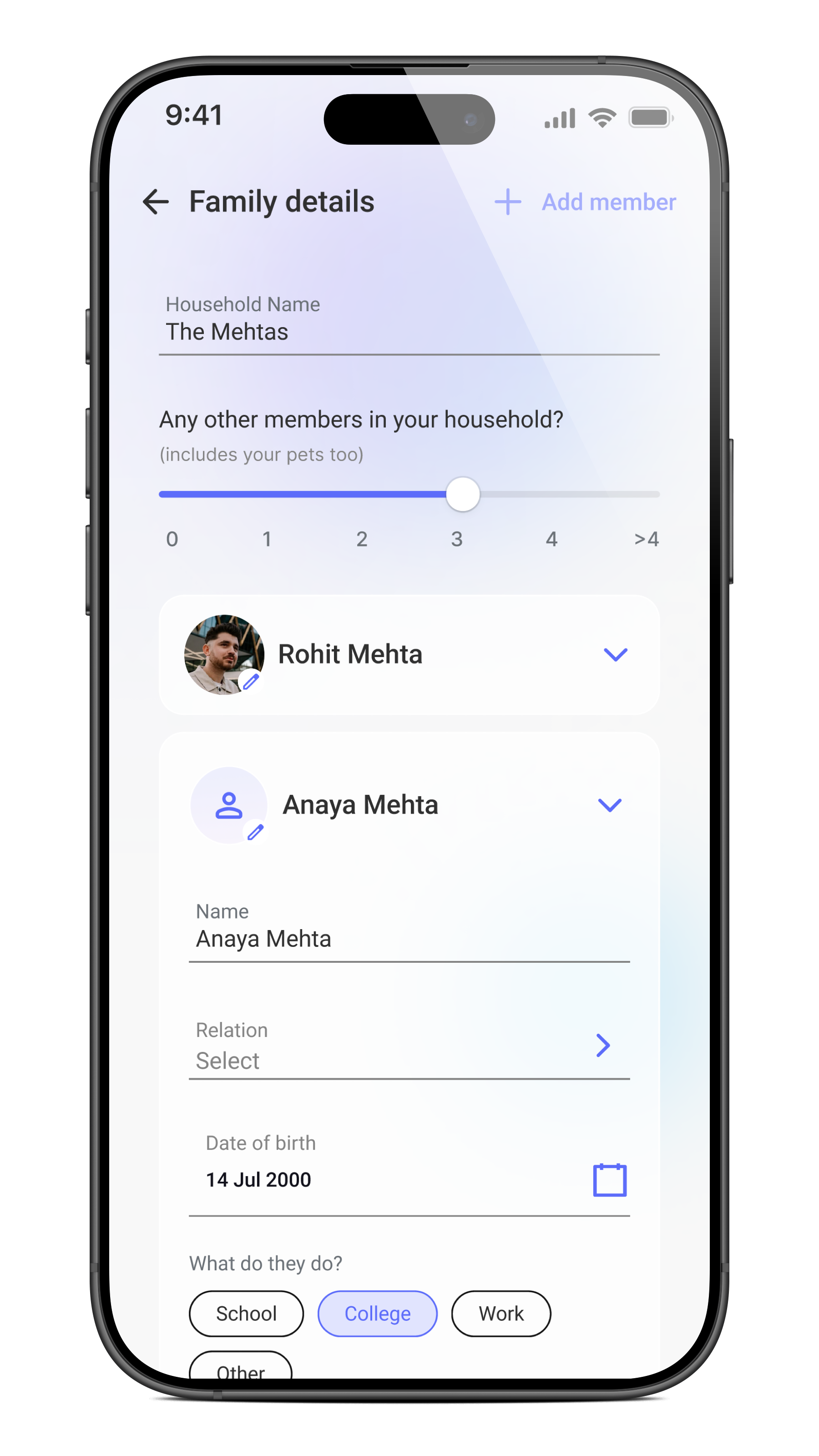 Coordinate family schedules